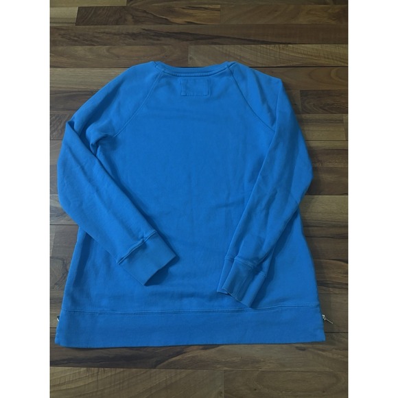 Lilly Pulitzer Luxletic Blue Crew Neck Sweatshirt Women's Sz S Pockets Logo - Picture 7 of 8